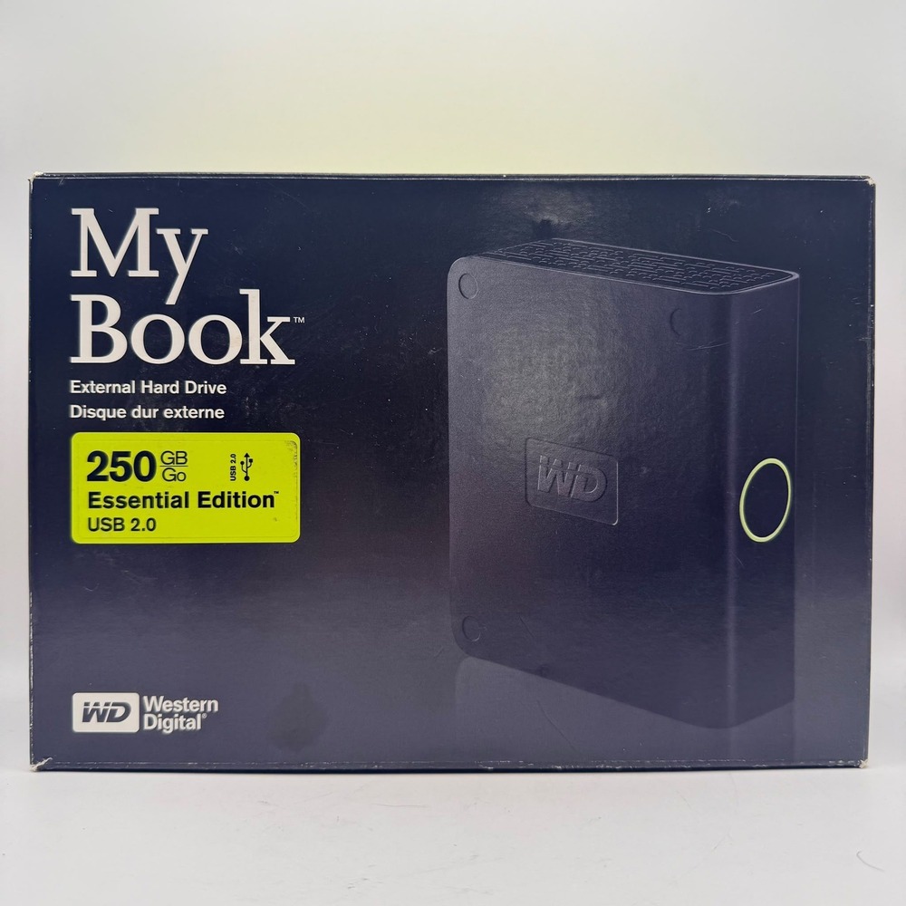 Western Digital My Book Essential 250GB Black External Hard Drive USB 2.0